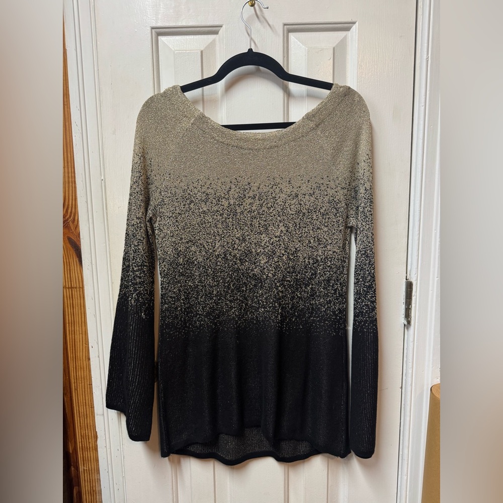 White House Black Market Metallic Knit Sweater